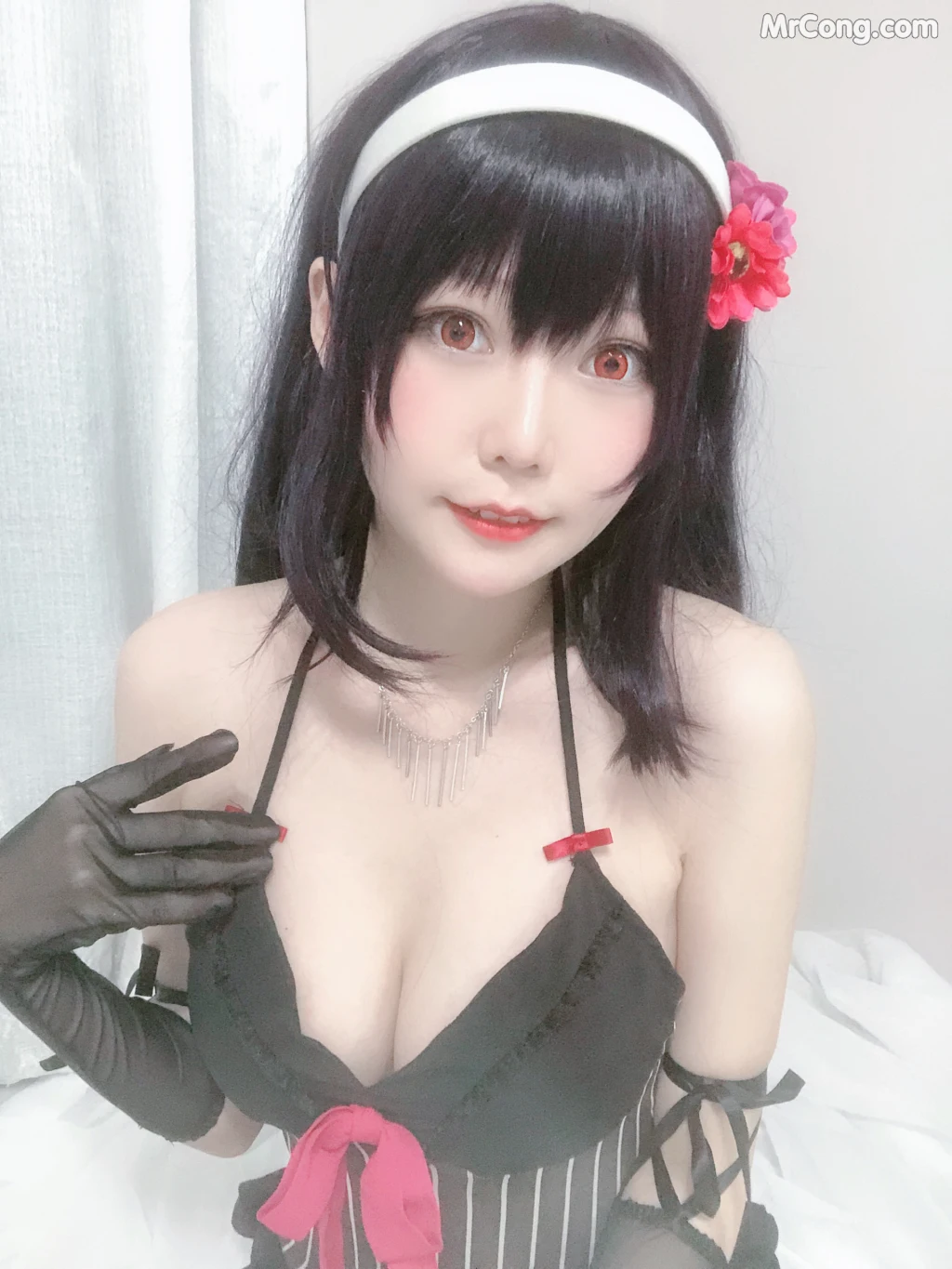 Coser@香草喵露露 No.015: 诗羽学姐睡衣自拍 (45 photos) – Page 3
