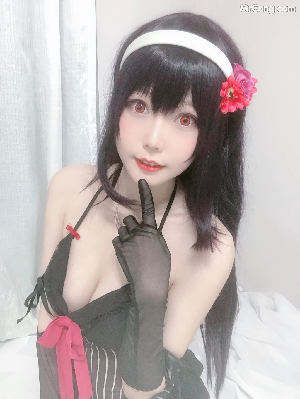 Coser@香草喵露露 No.015: 诗羽学姐睡衣自拍 (45 photos) – Page 3