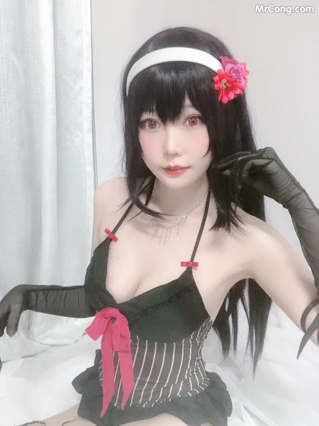 Coser@香草喵露露 No.015: 诗羽学姐睡衣自拍 (45 photos) – Page 3