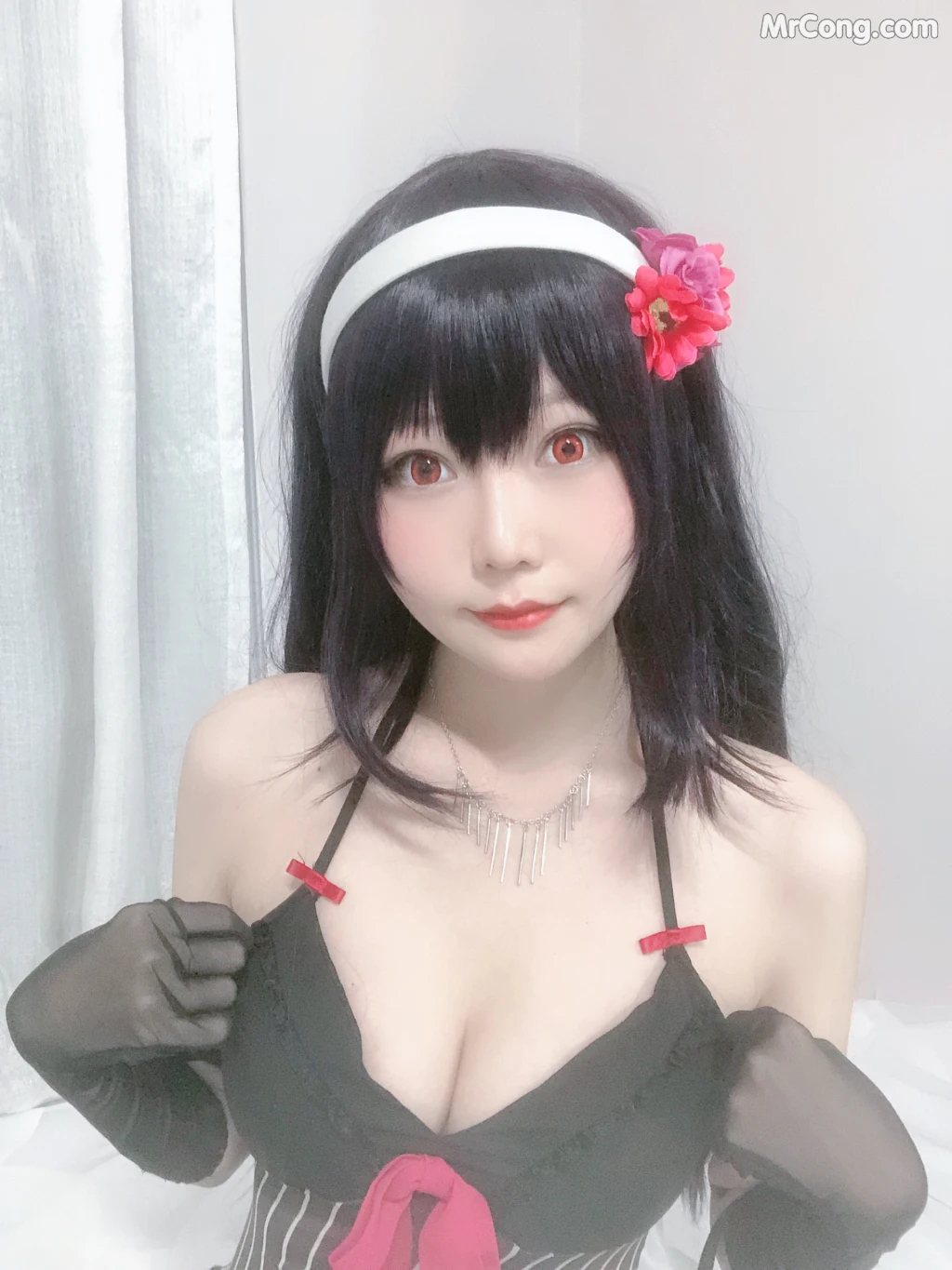 Coser@香草喵露露 No.015: 诗羽学姐睡衣自拍 (45 photos) – Page 3