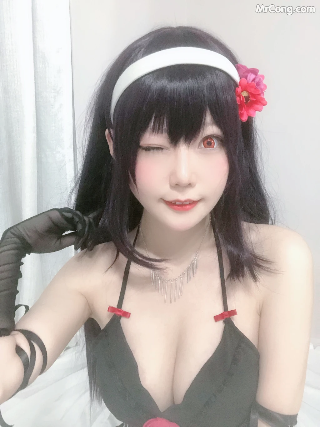 Coser@香草喵露露 No.015: 诗羽学姐睡衣自拍 (45 photos) – Page 4