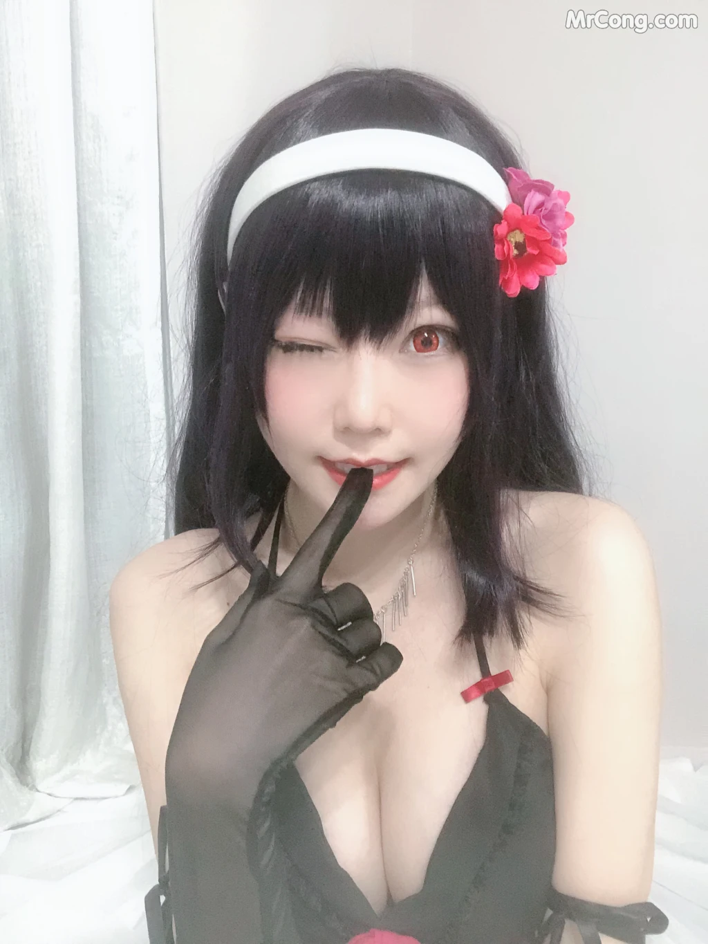 Coser@香草喵露露 No.015: 诗羽学姐睡衣自拍 (45 photos) – Page 4