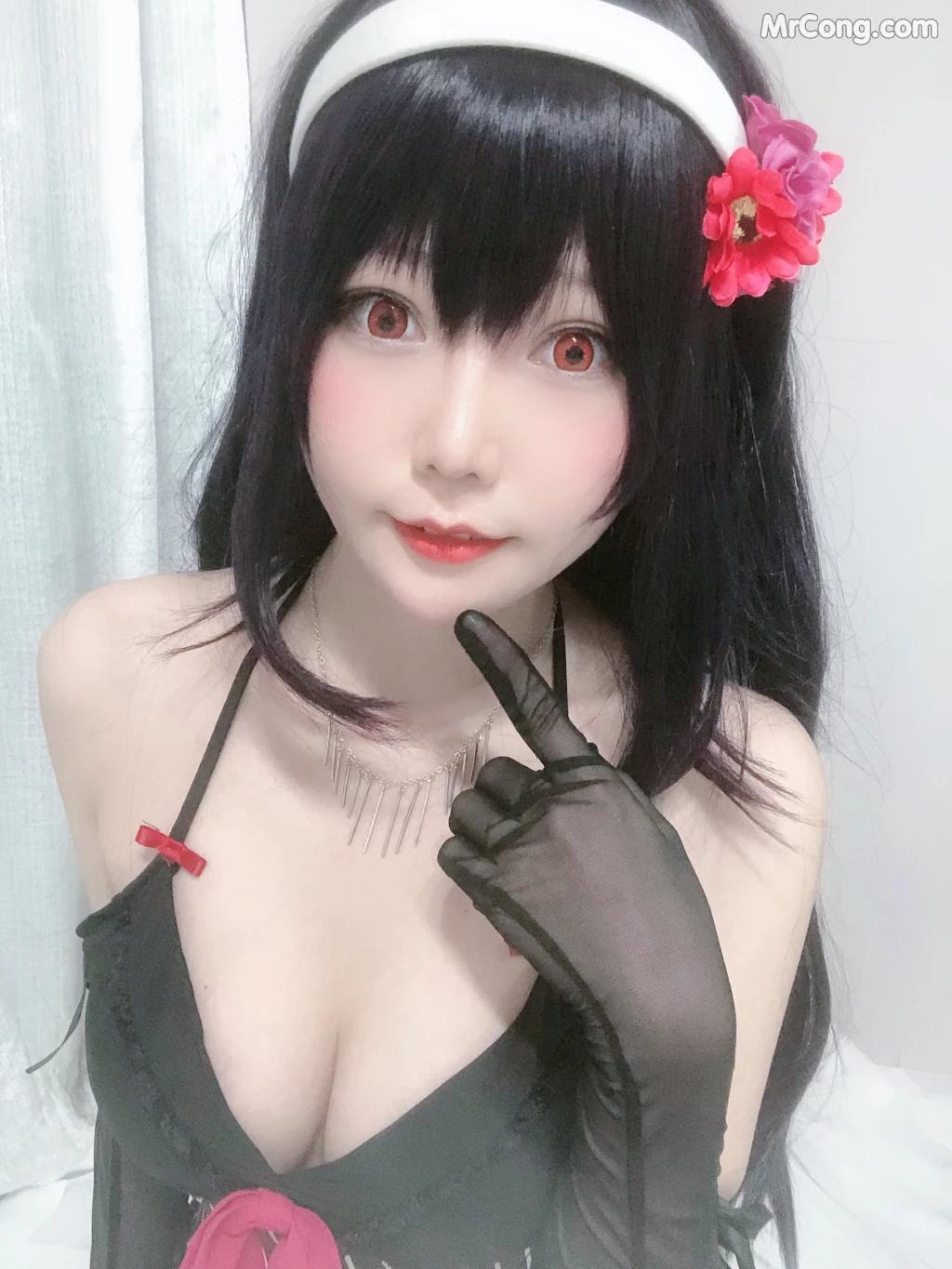 Coser@香草喵露露 No.015: 诗羽学姐睡衣自拍 (45 photos) – Page 4