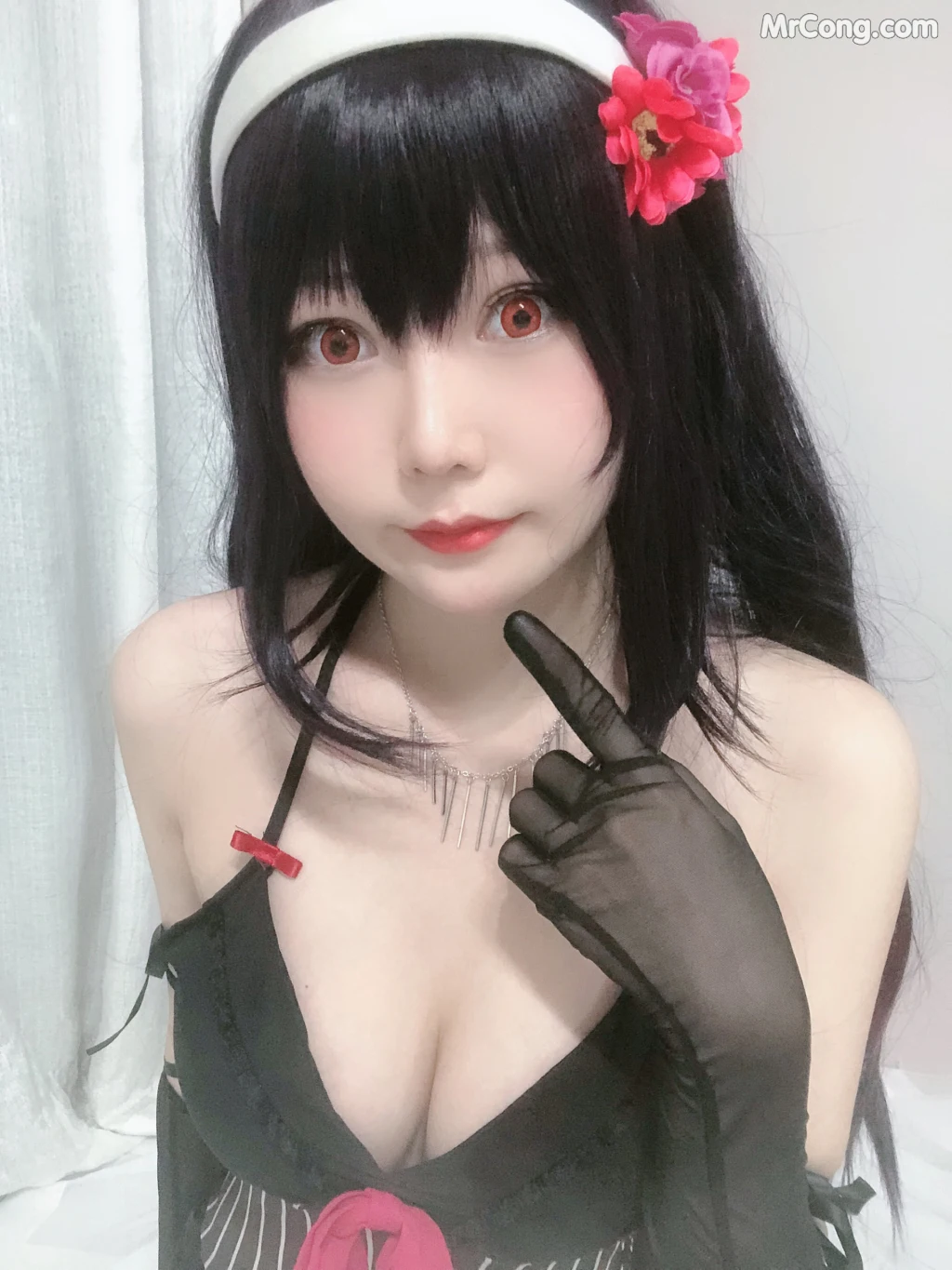 Coser@香草喵露露 No.015: 诗羽学姐睡衣自拍 (45 photos) – Page 4