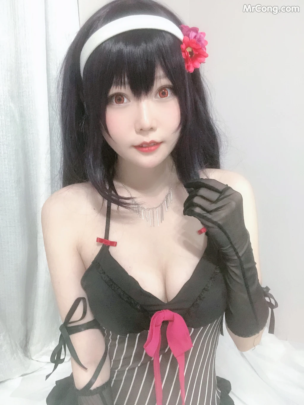 Coser@香草喵露露 No.015: 诗羽学姐睡衣自拍 (45 photos) – Page 4