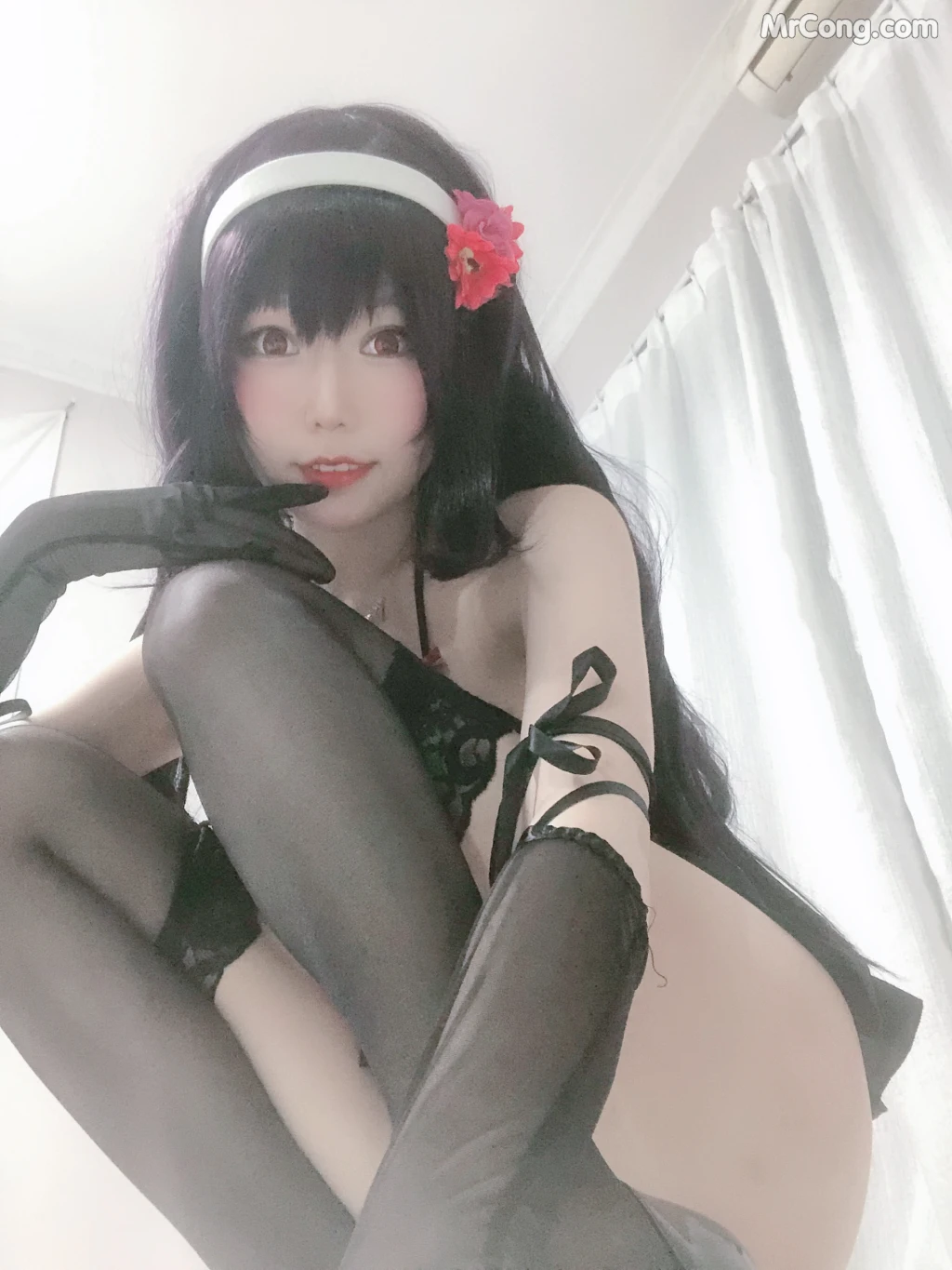 Coser@香草喵露露 No.015: 诗羽学姐睡衣自拍 (45 photos) – Page 5