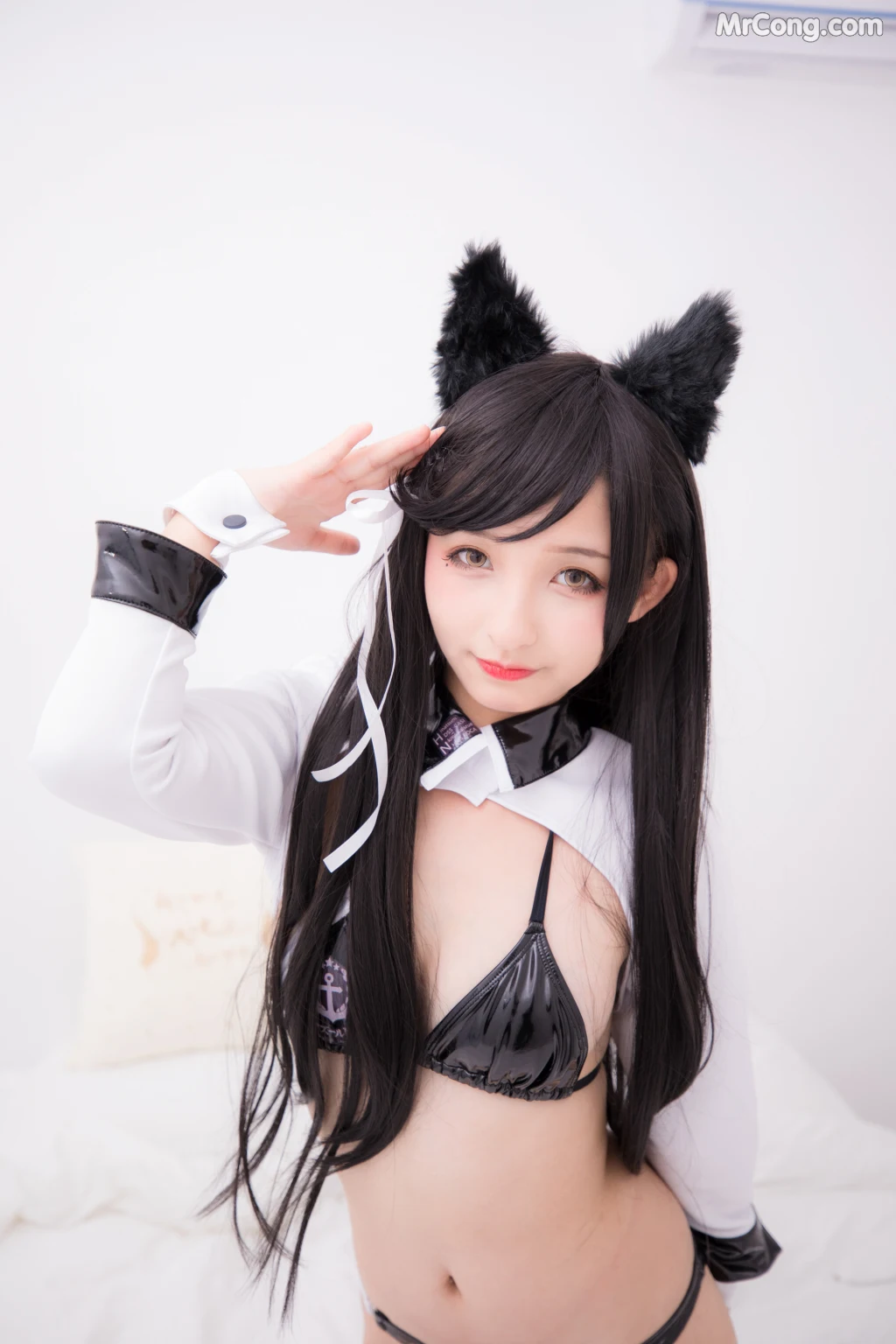 Coser@神楽坂真冬 Vol.001: ATAGO-LATEX VER (胶袜) (150 photos)