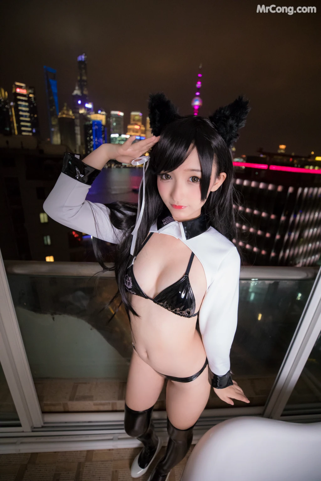 Coser@神楽坂真冬 Vol.001: ATAGO-LATEX VER (胶袜) (150 photos) – Page 4