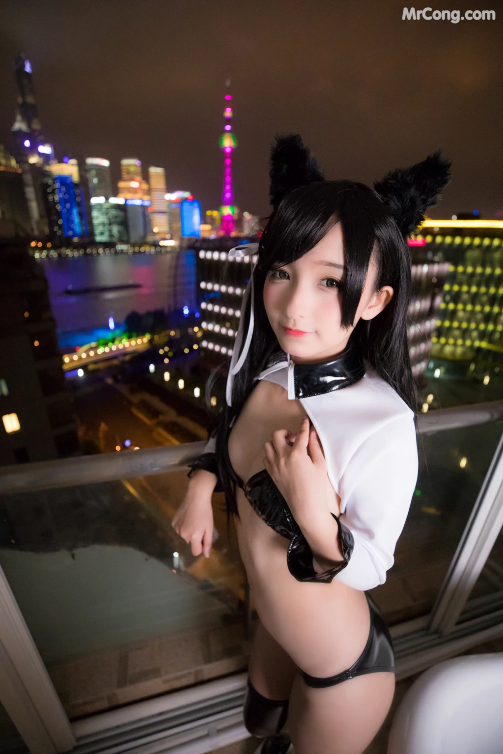Coser@神楽坂真冬 Vol.001: ATAGO-LATEX VER (胶袜) (150 photos) – Page 4