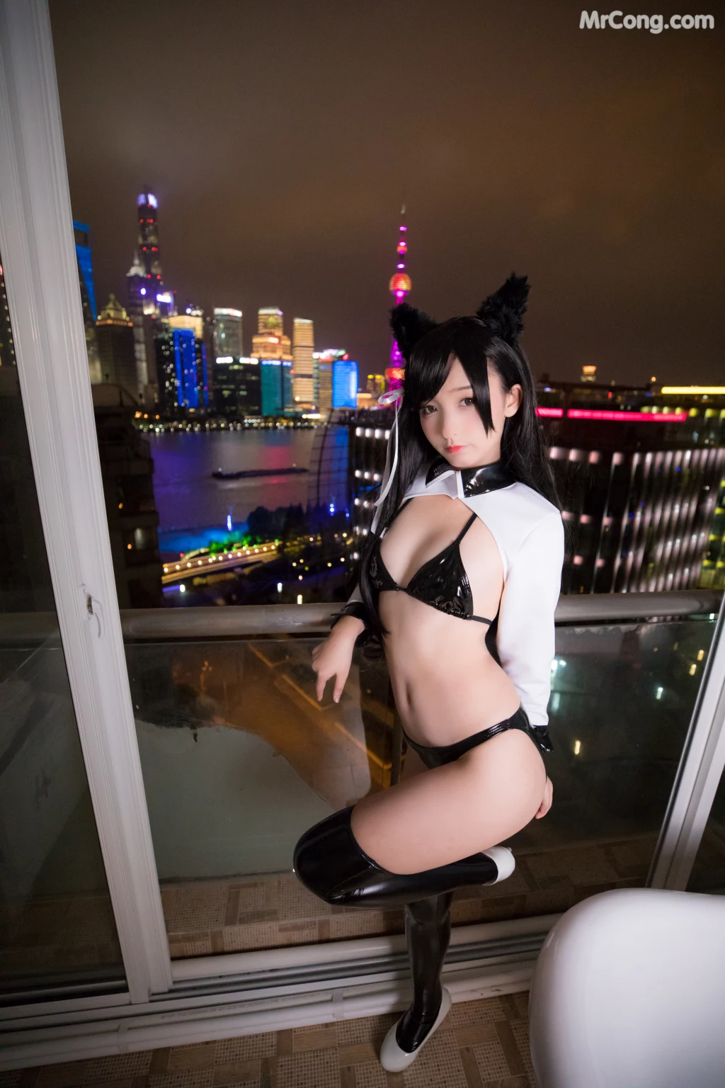 Coser@神楽坂真冬 Vol.001: ATAGO-LATEX VER (胶袜) (150 photos) – Page 4