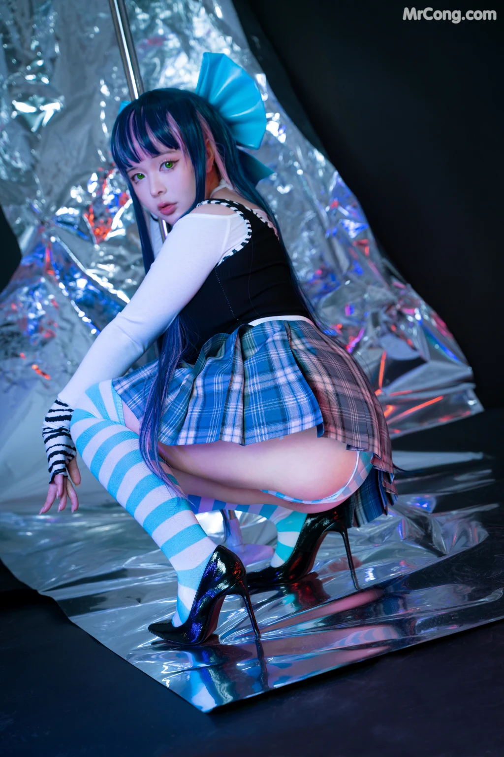 Coser@NinJA阿寨寨 No.006: 吊带袜天使1.0 (32 photos)