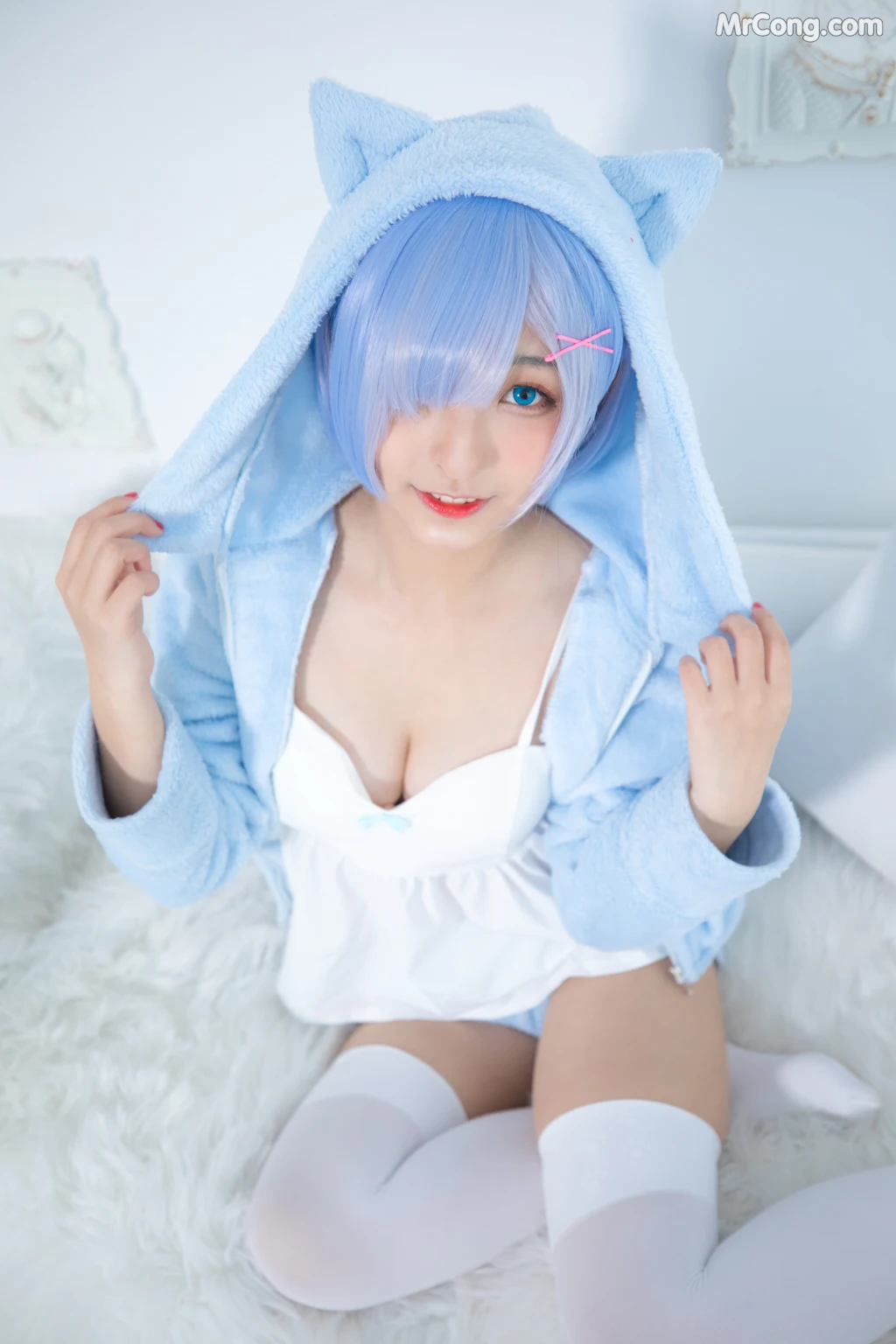 Coser@神楽坂真冬 Vol.005: 蕾姆 Milk by blue (150 photos) – Page 3