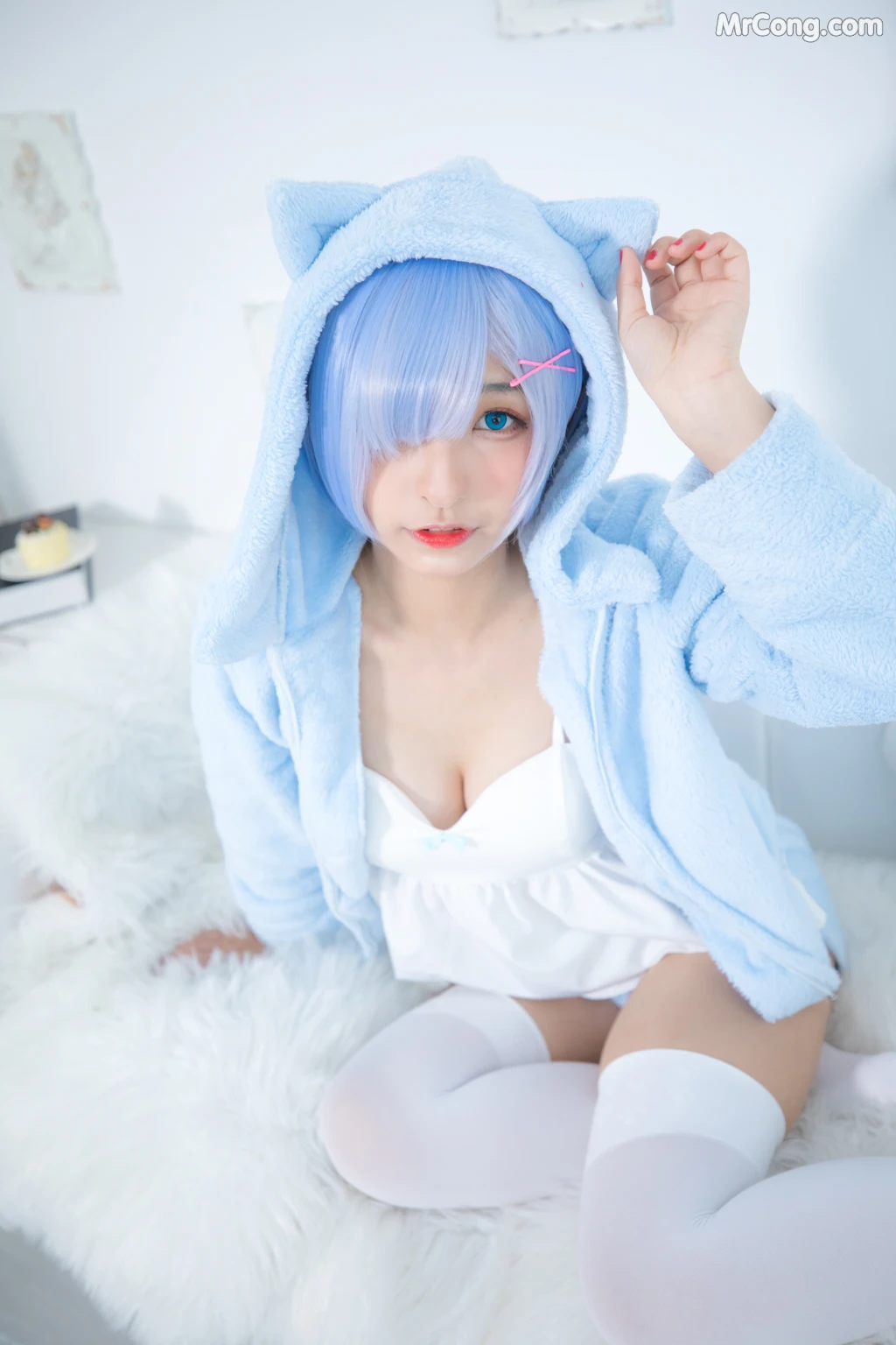 Coser@神楽坂真冬 Vol.005: 蕾姆 Milk by blue (150 photos) – Page 4