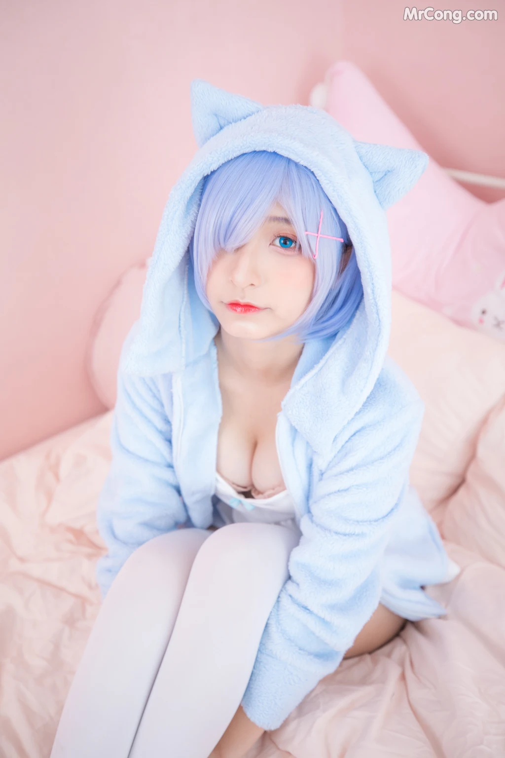 Coser@神楽坂真冬 Vol.005: 蕾姆 Milk by blue (150 photos) – Page 4