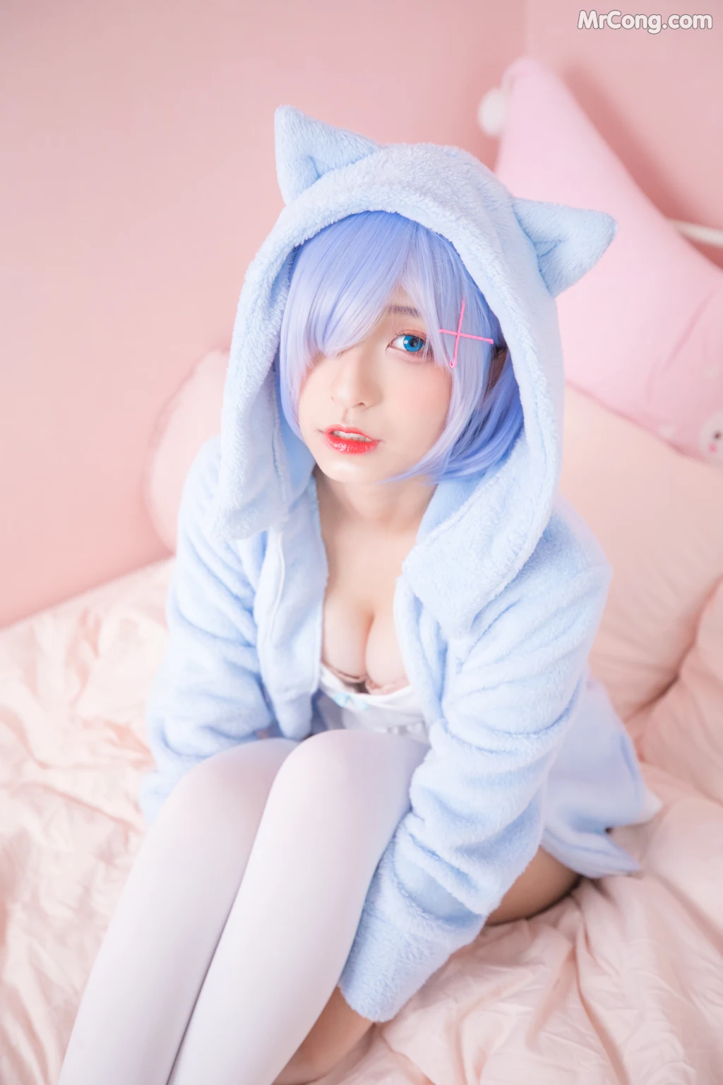Coser@神楽坂真冬 Vol.005: 蕾姆 Milk by blue (150 photos) – Page 4