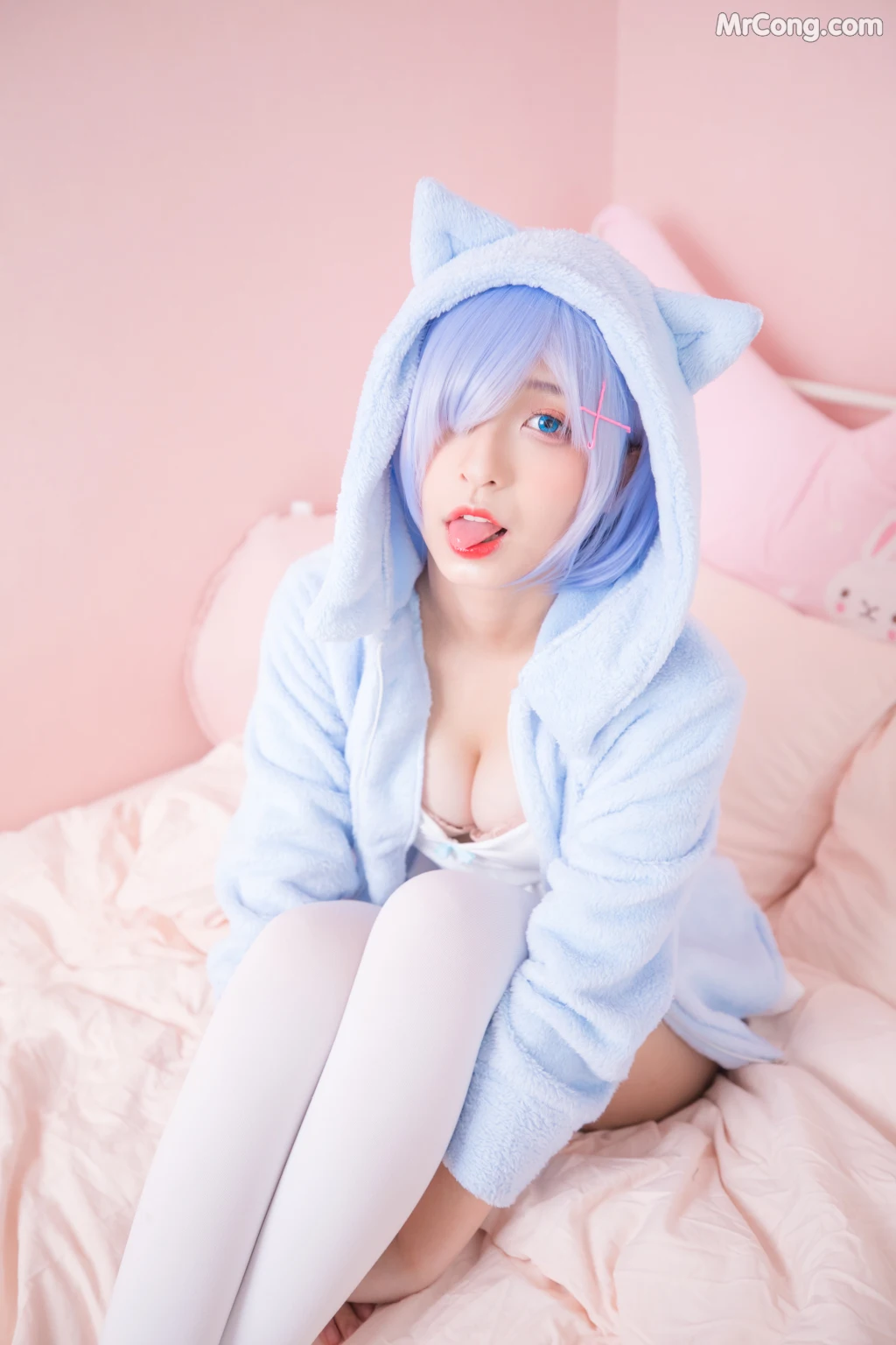 Coser@神楽坂真冬 Vol.005: 蕾姆 Milk by blue (150 photos) – Page 4