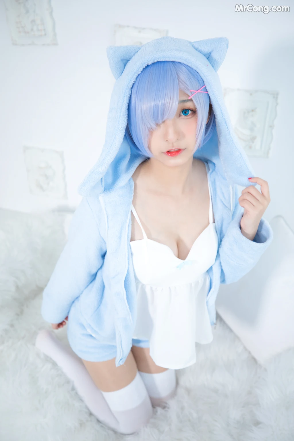 Coser@神楽坂真冬 Vol.005: 蕾姆 Milk by blue (150 photos) – Page 7