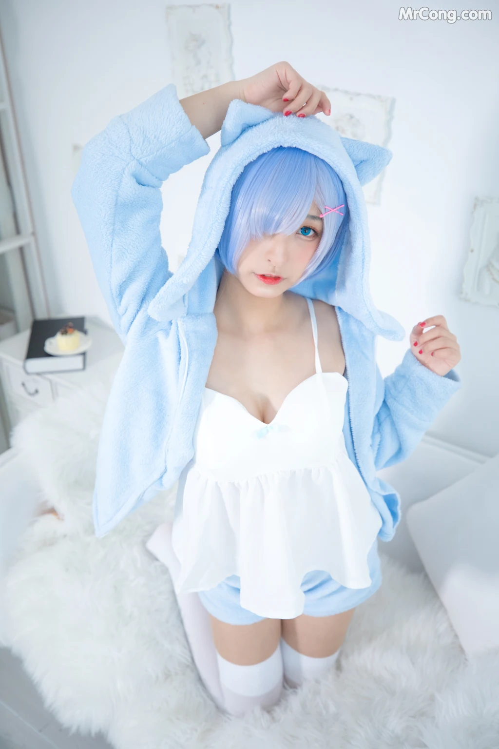 Coser@神楽坂真冬 Vol.005: 蕾姆 Milk by blue (150 photos) – Page 8