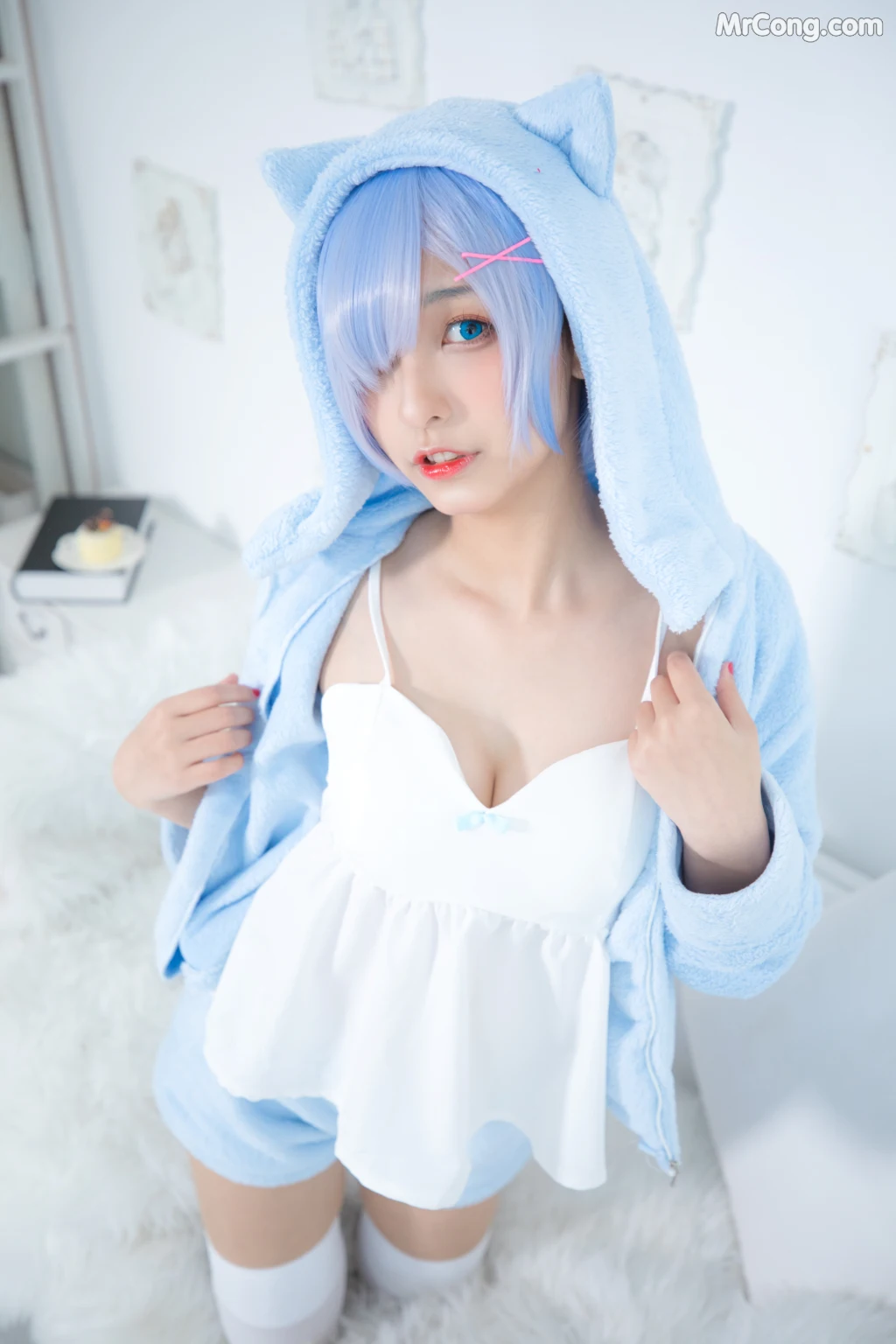 Coser@神楽坂真冬 Vol.005: 蕾姆 Milk by blue (150 photos) – Page 8