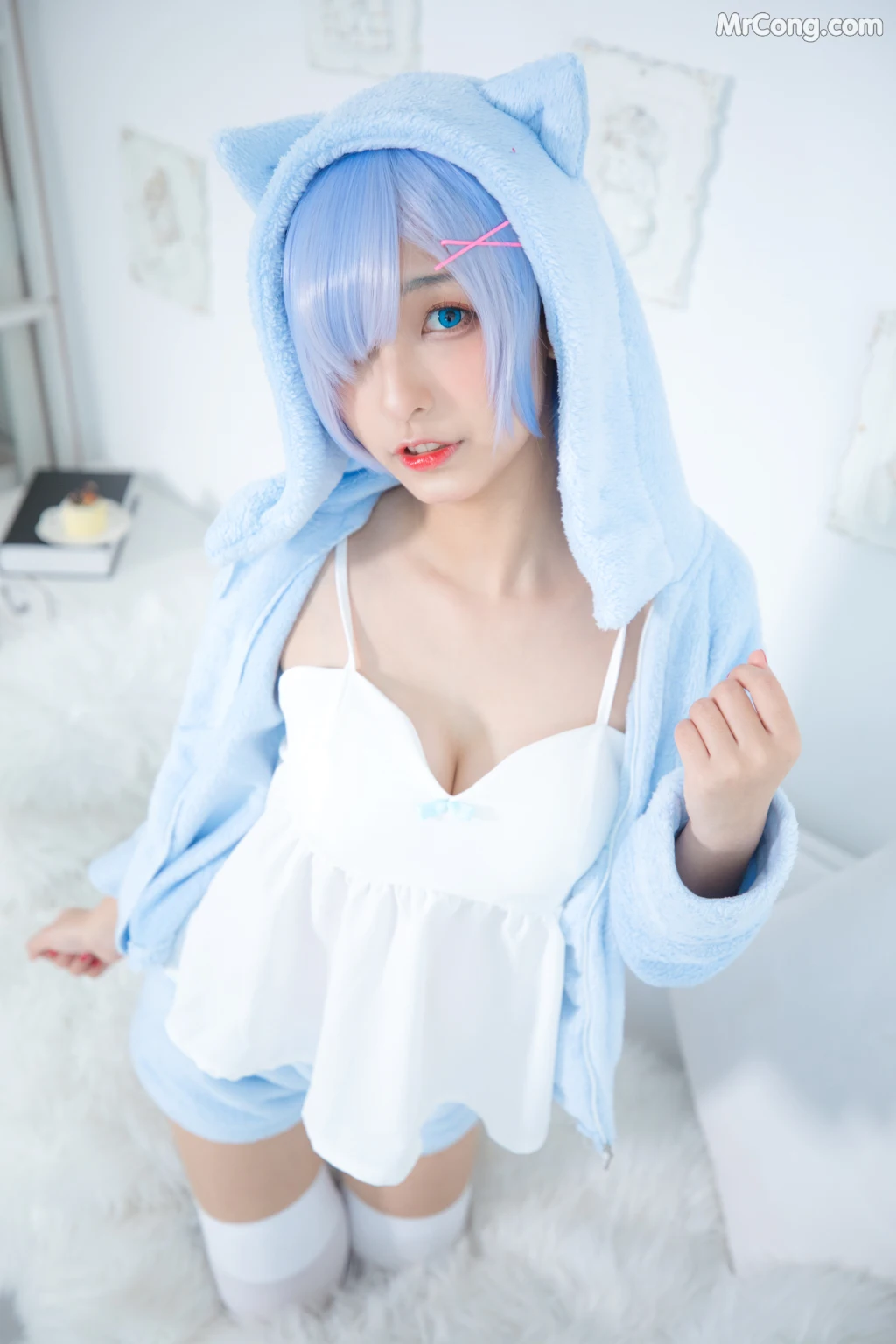 Coser@神楽坂真冬 Vol.005: 蕾姆 Milk by blue (150 photos) – Page 8
