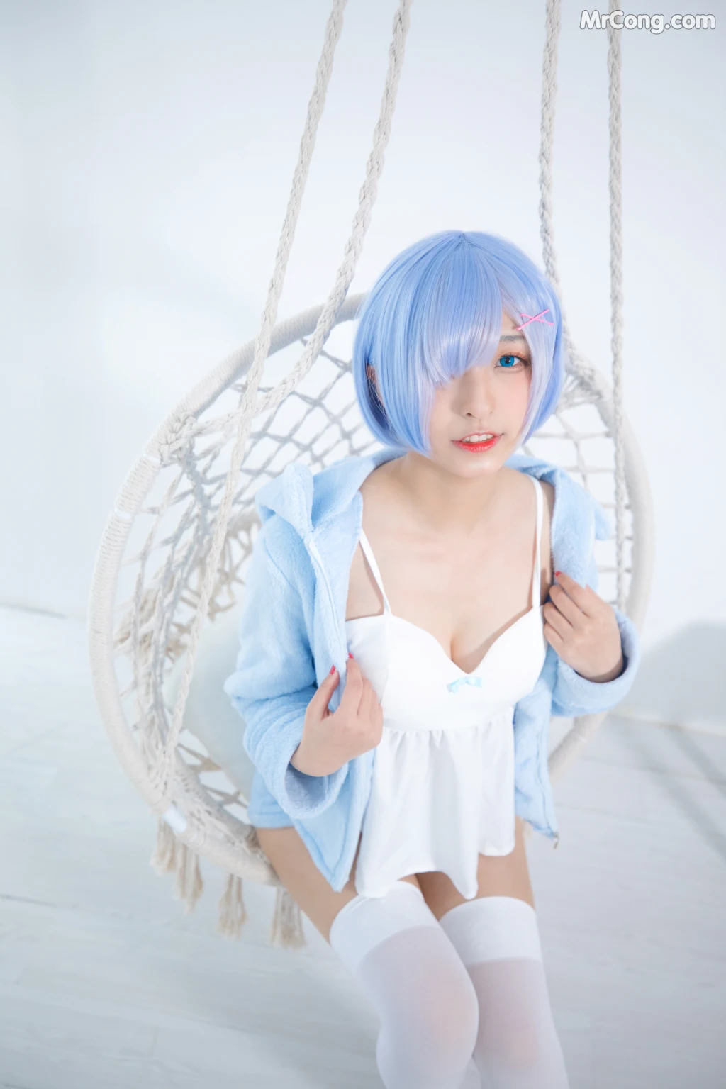 Coser@神楽坂真冬 Vol.005: 蕾姆 Milk by blue (150 photos) – Page 9