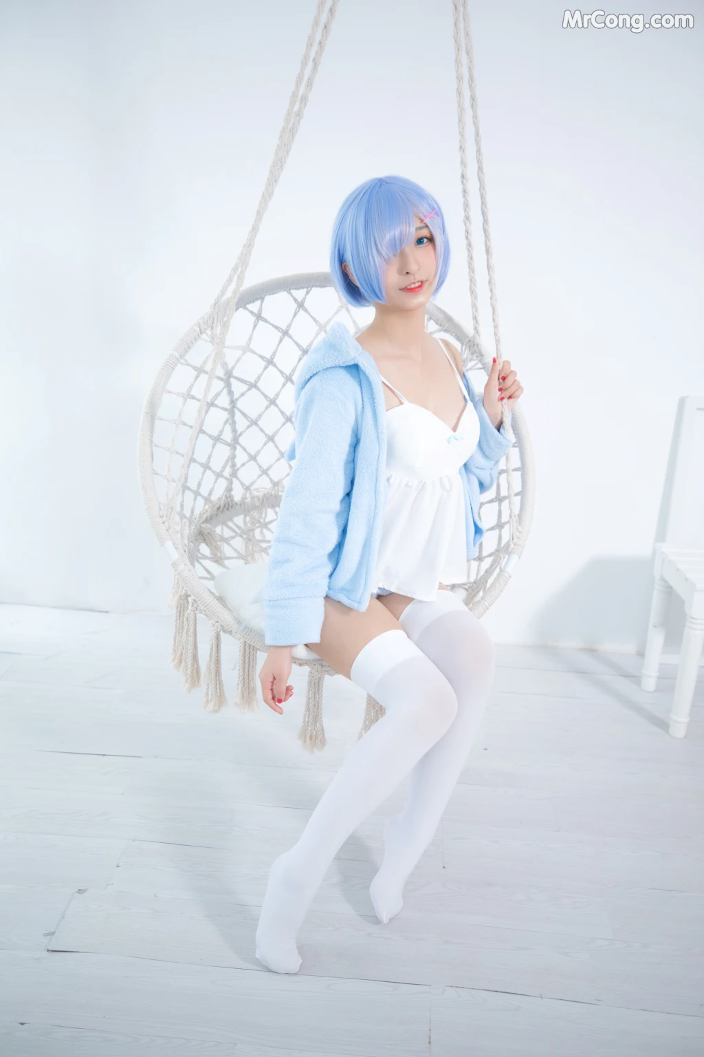 Coser@神楽坂真冬 Vol.005: 蕾姆 Milk by blue (150 photos) – Page 9