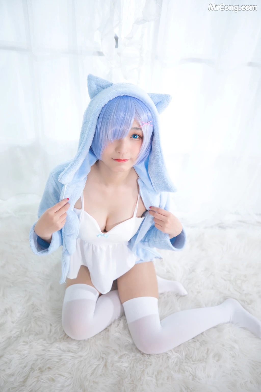 Coser@神楽坂真冬 Vol.005: 蕾姆 Milk by blue (150 photos) – Page 12