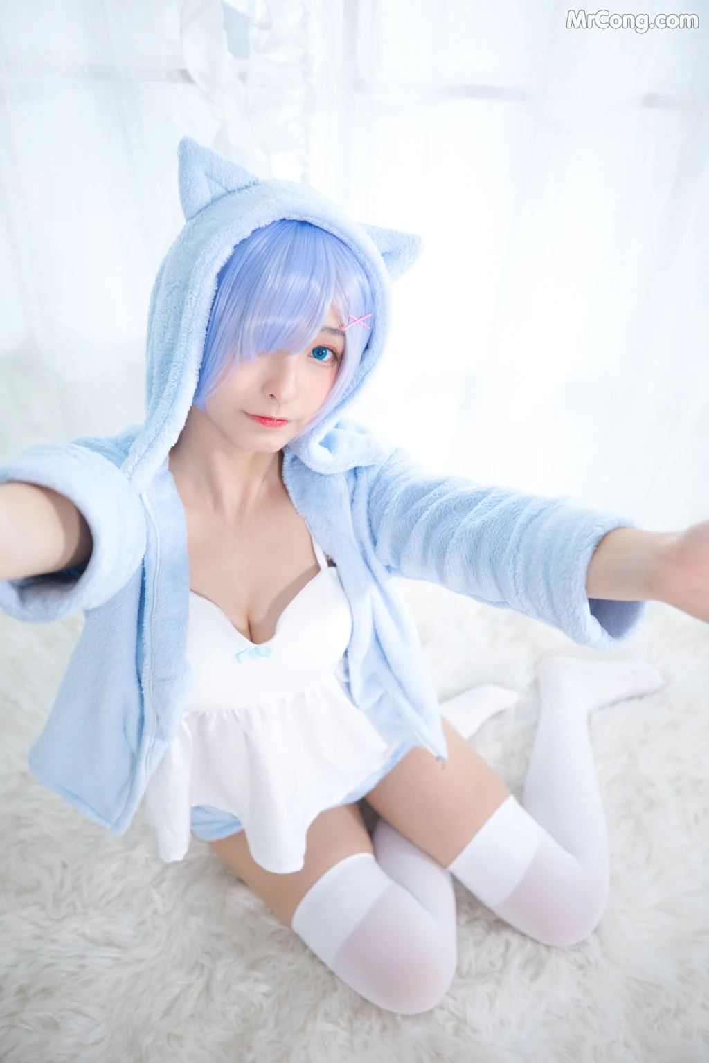 Coser@神楽坂真冬 Vol.005: 蕾姆 Milk by blue (150 photos) – Page 12