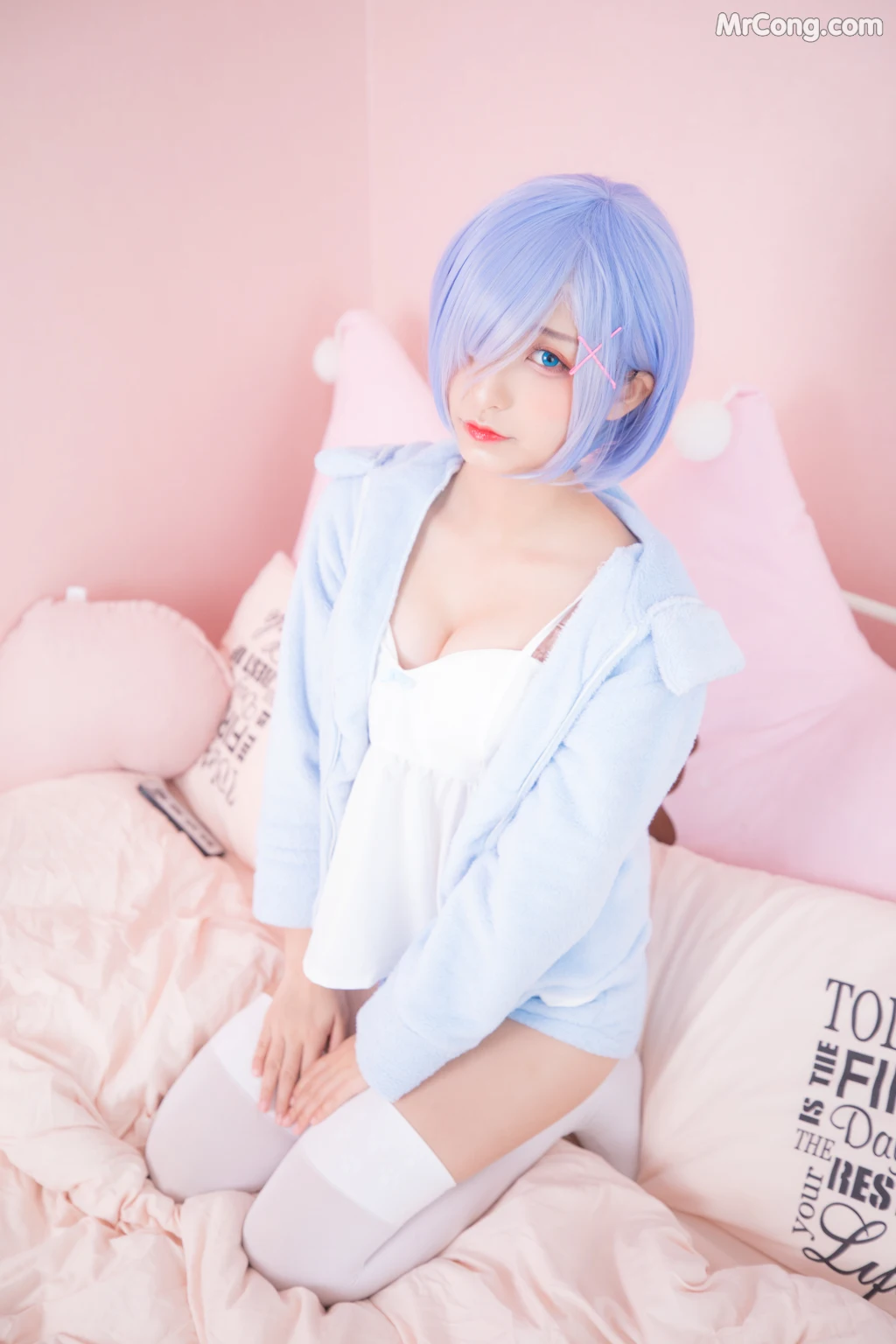 Coser@神楽坂真冬 Vol.005: 蕾姆 Milk by blue (150 photos) – Page 15
