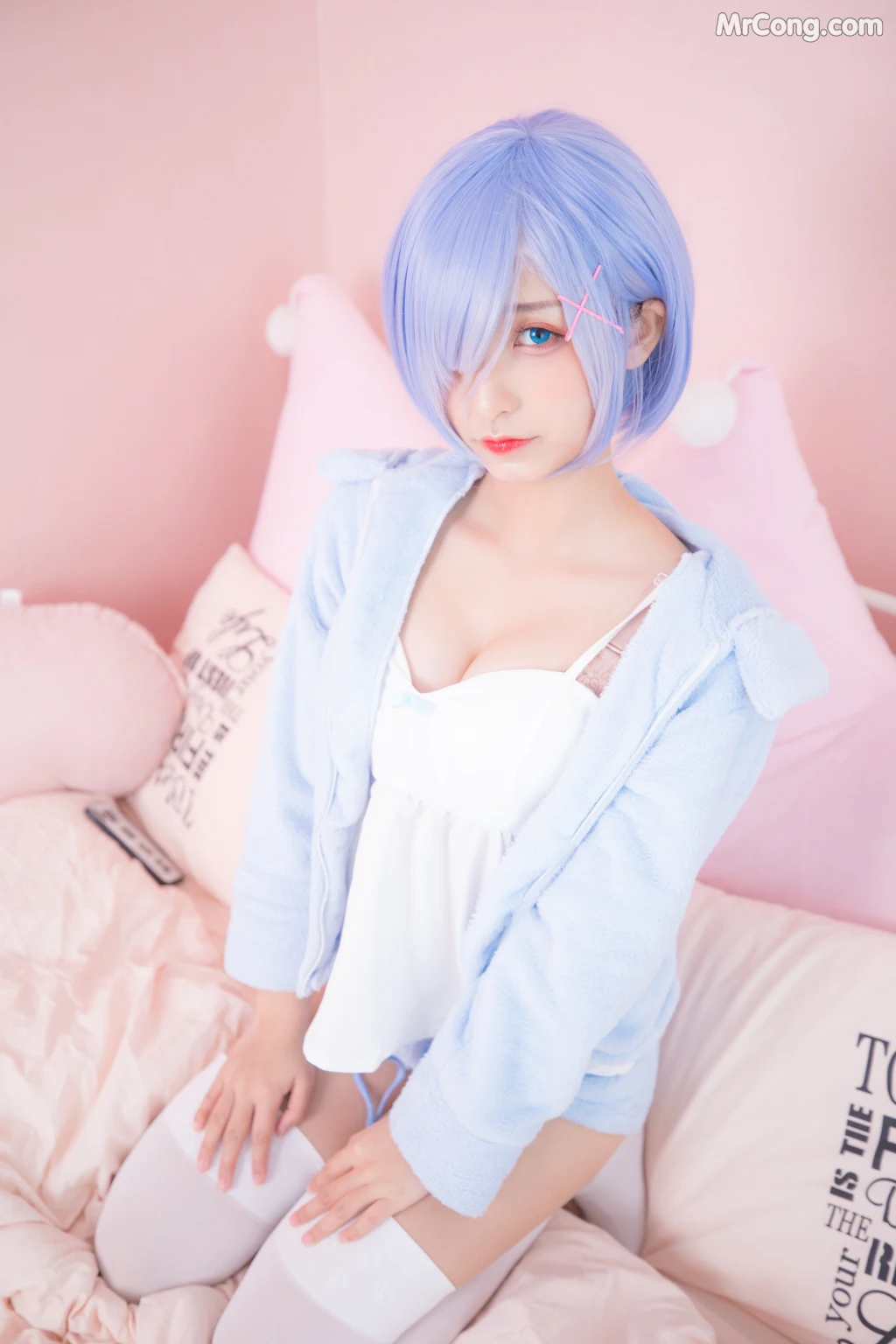 Coser@神楽坂真冬 Vol.005: 蕾姆 Milk by blue (150 photos) – Page 15