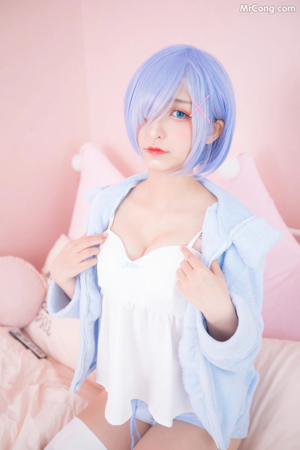 Coser@神楽坂真冬 Vol.005: 蕾姆 Milk by blue (150 photos) – Page 15