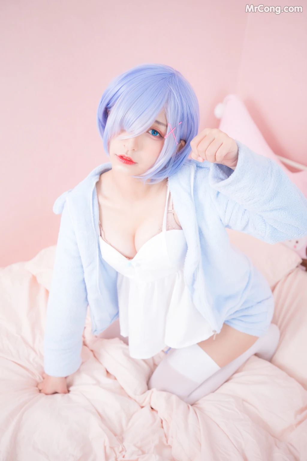Coser@神楽坂真冬 Vol.005: 蕾姆 Milk by blue (150 photos) – Page 15