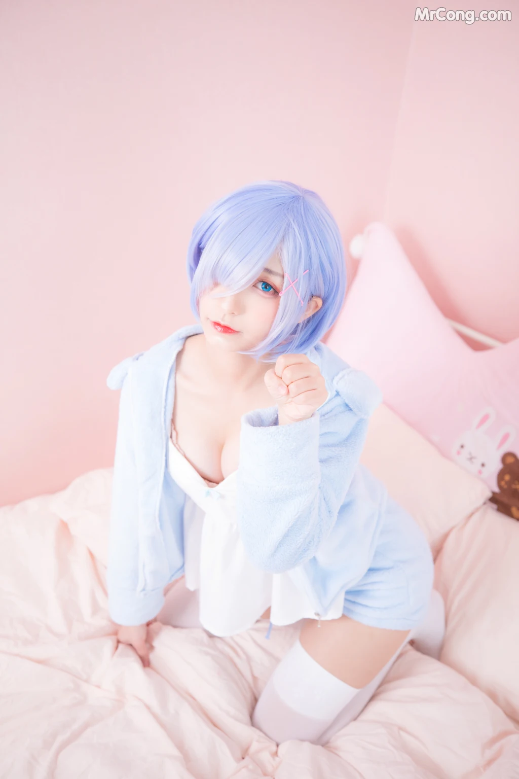 Coser@神楽坂真冬 Vol.005: 蕾姆 Milk by blue (150 photos) – Page 15