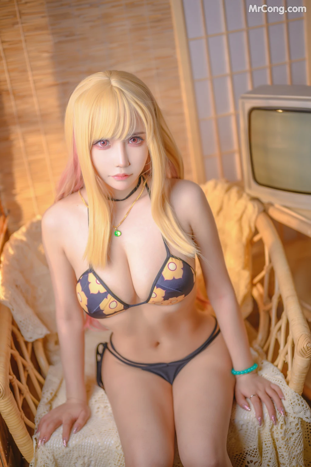 Coser@抱走莫子aa Vol.042: 喜多川泳装 (44 photos + 8 videos)