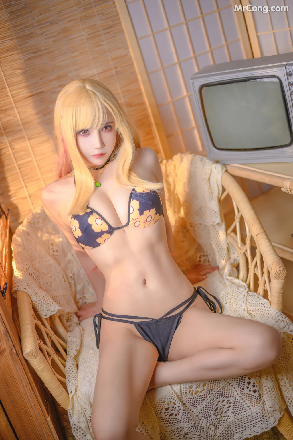 Coser@抱走莫子aa Vol.042: 喜多川泳装 (44 photos + 8 videos)