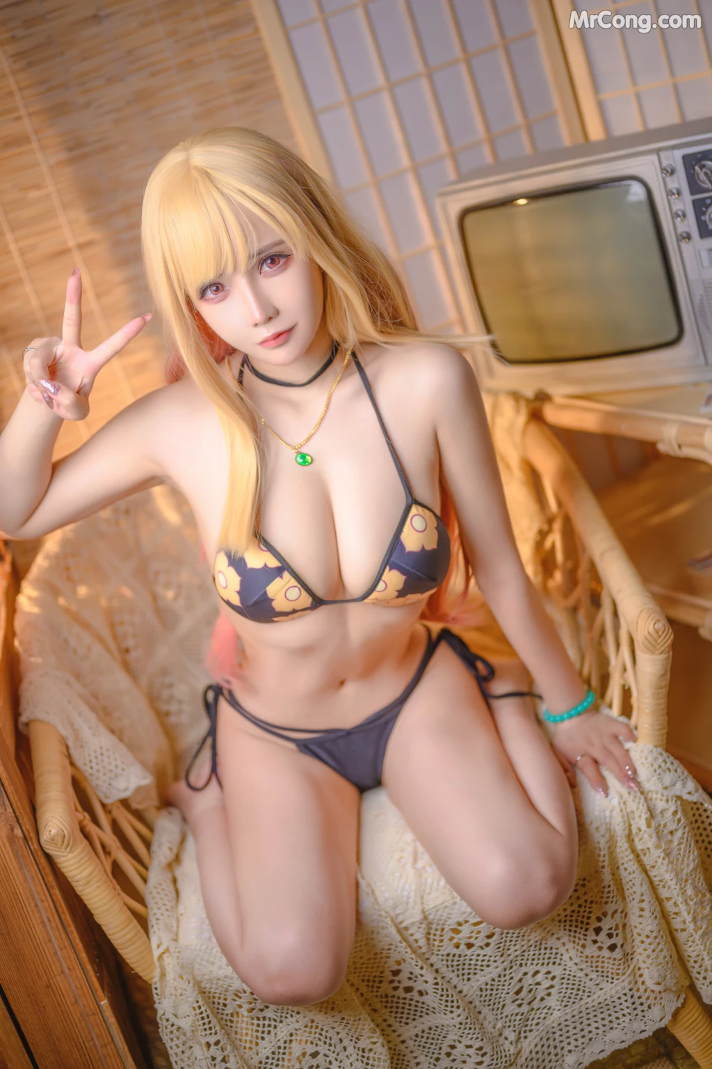 Coser@抱走莫子aa Vol.042: 喜多川泳装 (44 photos + 8 videos)
