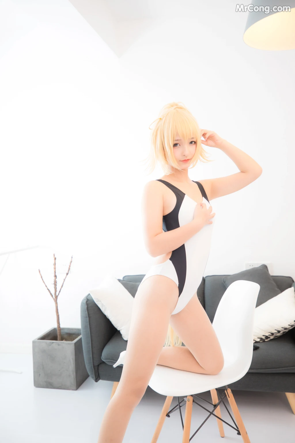 Coser@神楽坂真冬 Vol.007: 白贞德 (Fate Grand Order) (150 photos) – Page 9