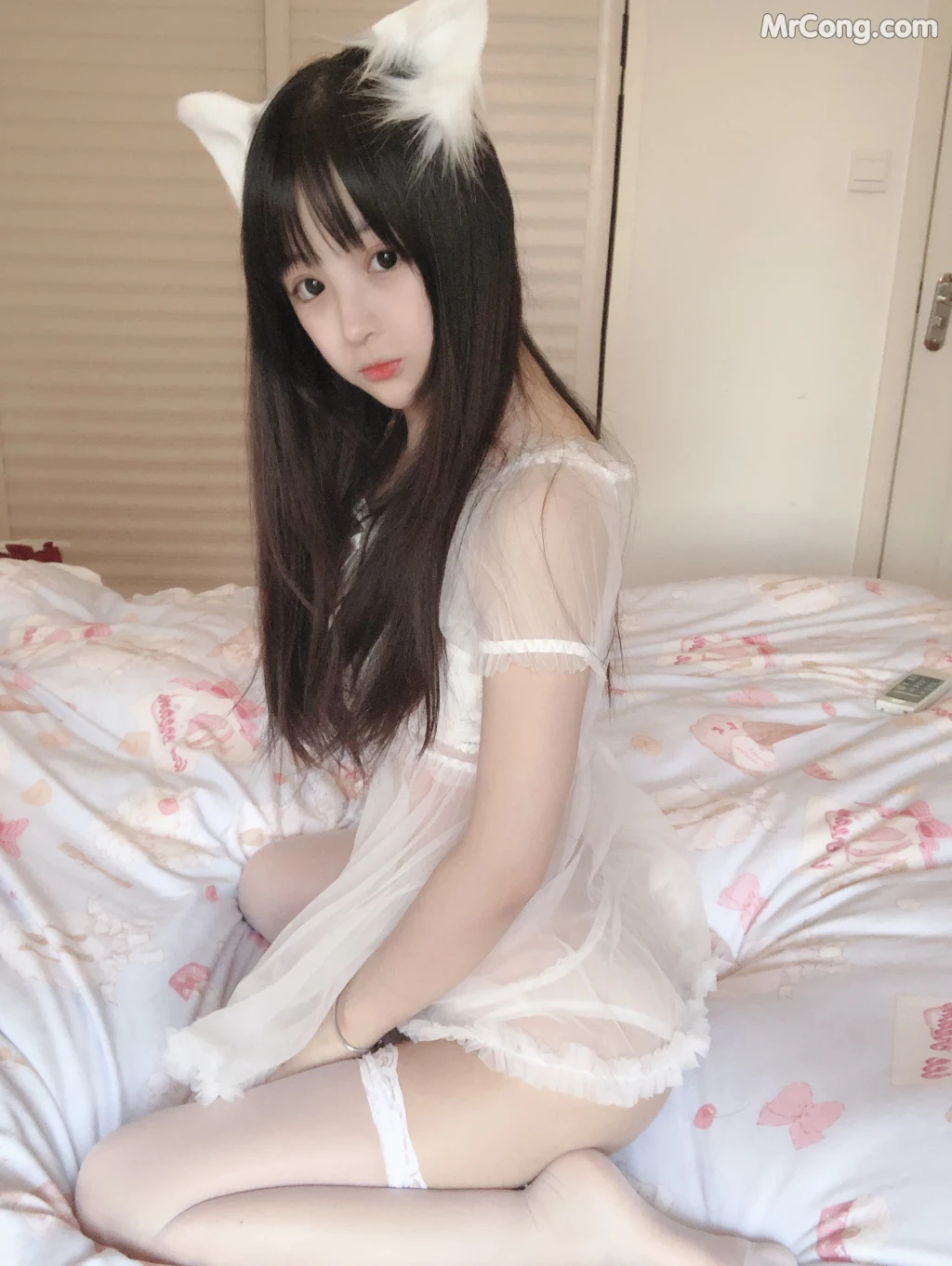 Coser@桜井宁宁 Vol.029: 小白猫 蕾丝内衣 (31 photos) – Page 3