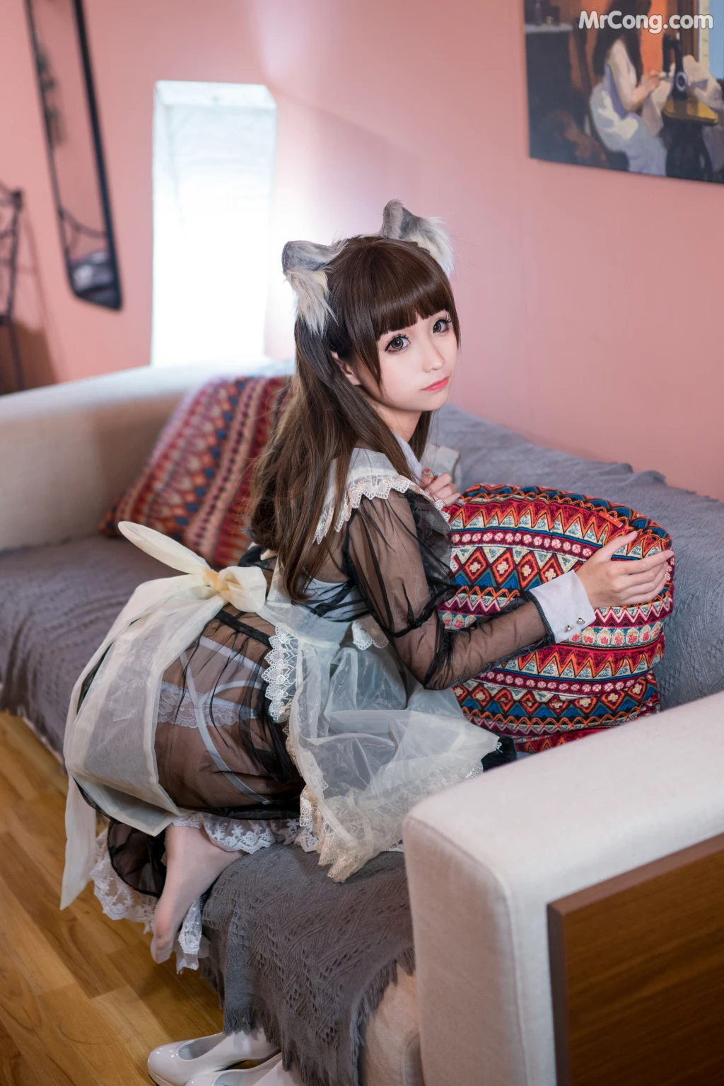 Coser@蠢沫沫 (chunmomo) Vol.041: 黑透明女仆 (44 photos) – Page 2