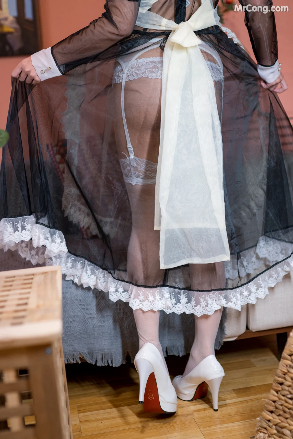 Coser@蠢沫沫 (chunmomo) Vol.041: 黑透明女仆 (44 photos) – Page 4