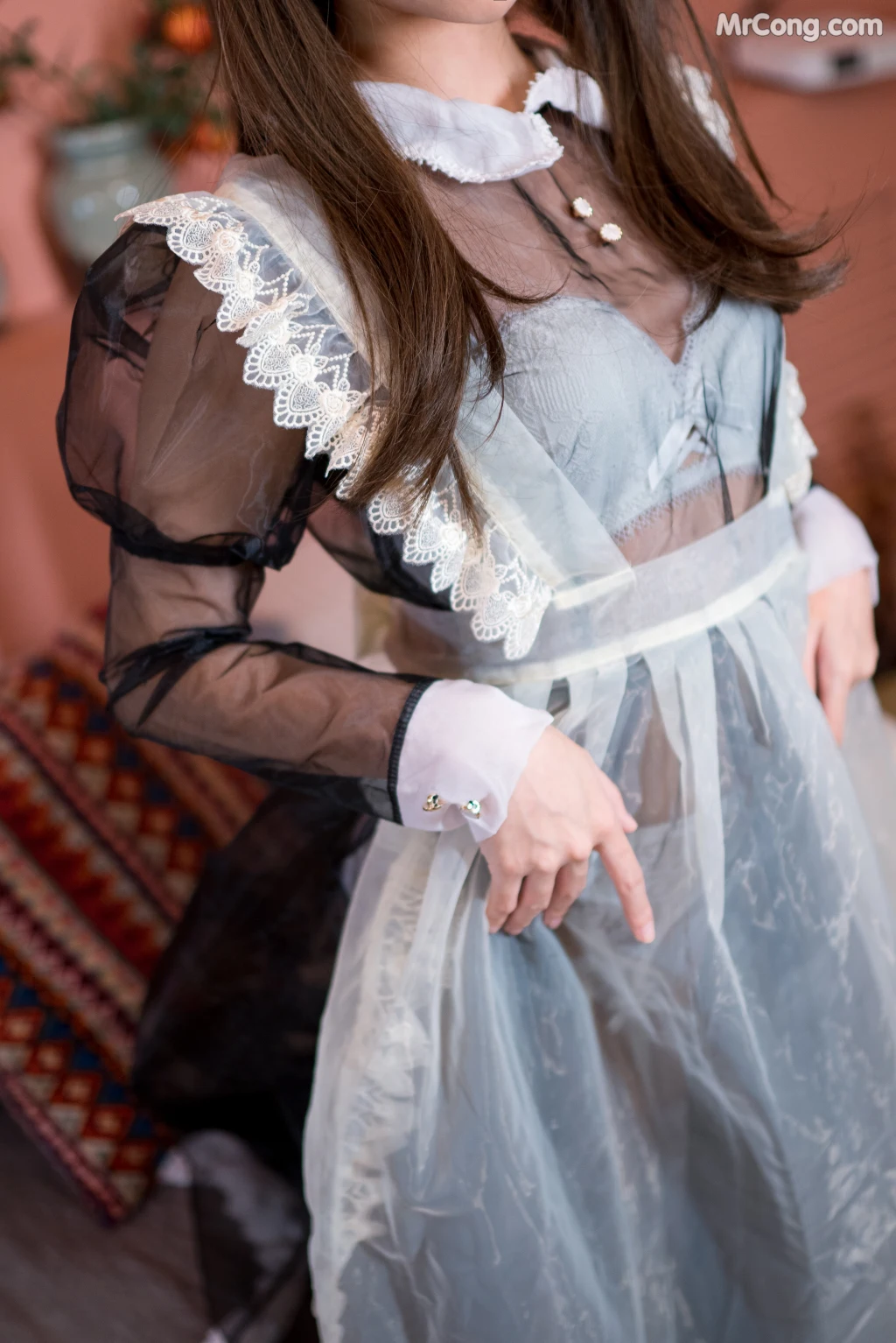 Coser@蠢沫沫 (chunmomo) Vol.041: 黑透明女仆 (44 photos) – Page 5
