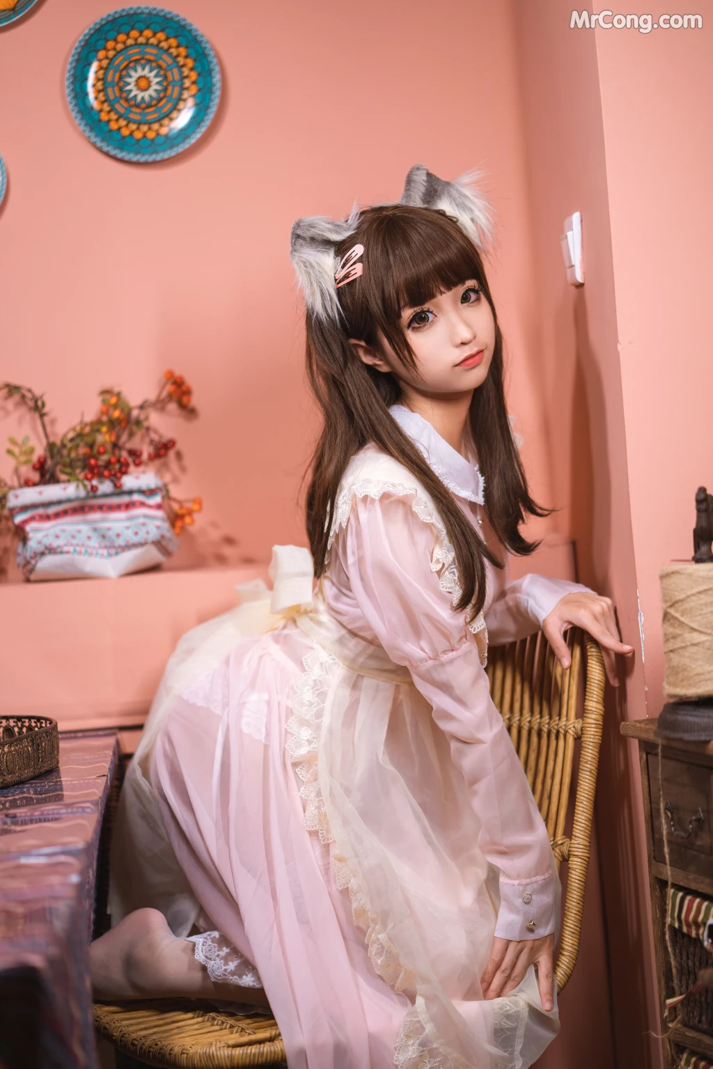 Coser@蠢沫沫 (chunmomo) Vol.043: 粉透明女仆 (34 photos) – Page 2