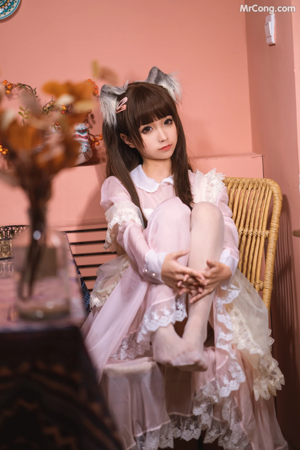 Coser@蠢沫沫 (chunmomo) Vol.043: 粉透明女仆 (34 photos) – Page 2