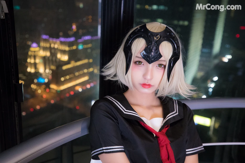 Coser@神楽坂真冬 Vol.013: 放课后领域 学园黑贞 (154 photos)