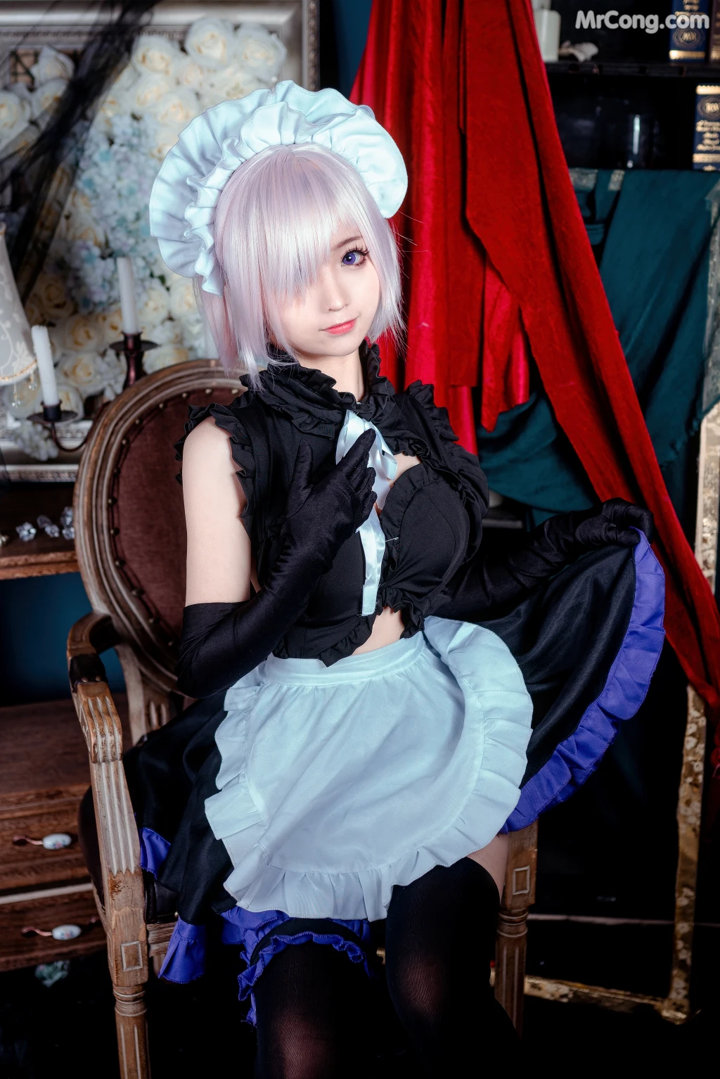 Coser@蠢沫沫 (chunmomo) Vol.045: 玛修女仆 (22 photos)