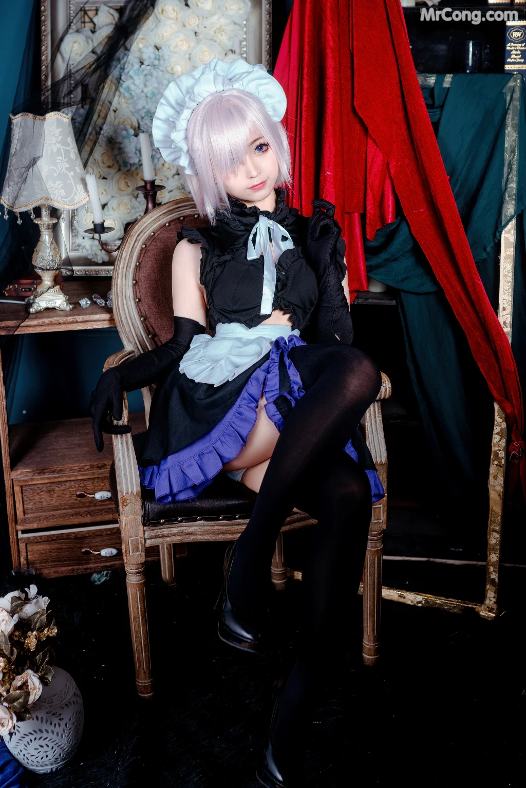 Coser@蠢沫沫 (chunmomo) Vol.045: 玛修女仆 (22 photos)