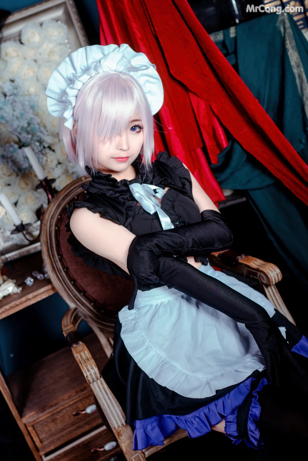 Coser@蠢沫沫 (chunmomo) Vol.045: 玛修女仆 (22 photos)