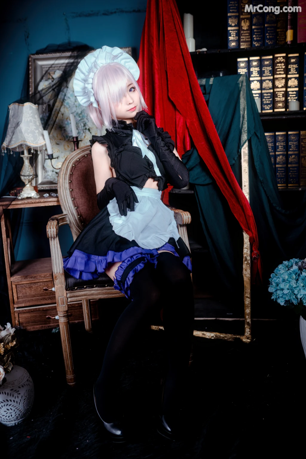 Coser@蠢沫沫 (chunmomo) Vol.045: 玛修女仆 (22 photos)