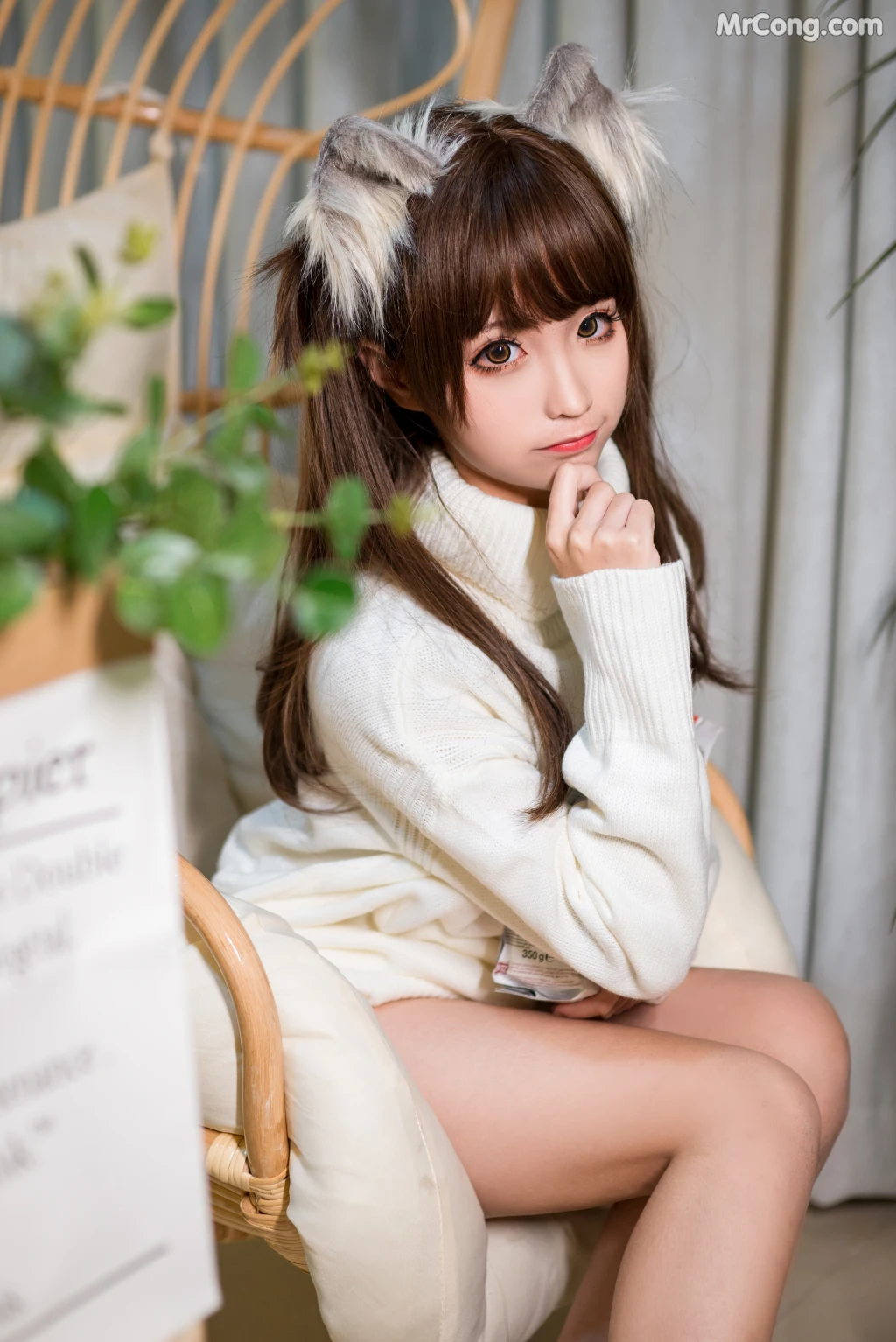 Coser@蠢沫沫 (chunmomo) Vol.046: 白毛衣 (45 photos) – Page 3