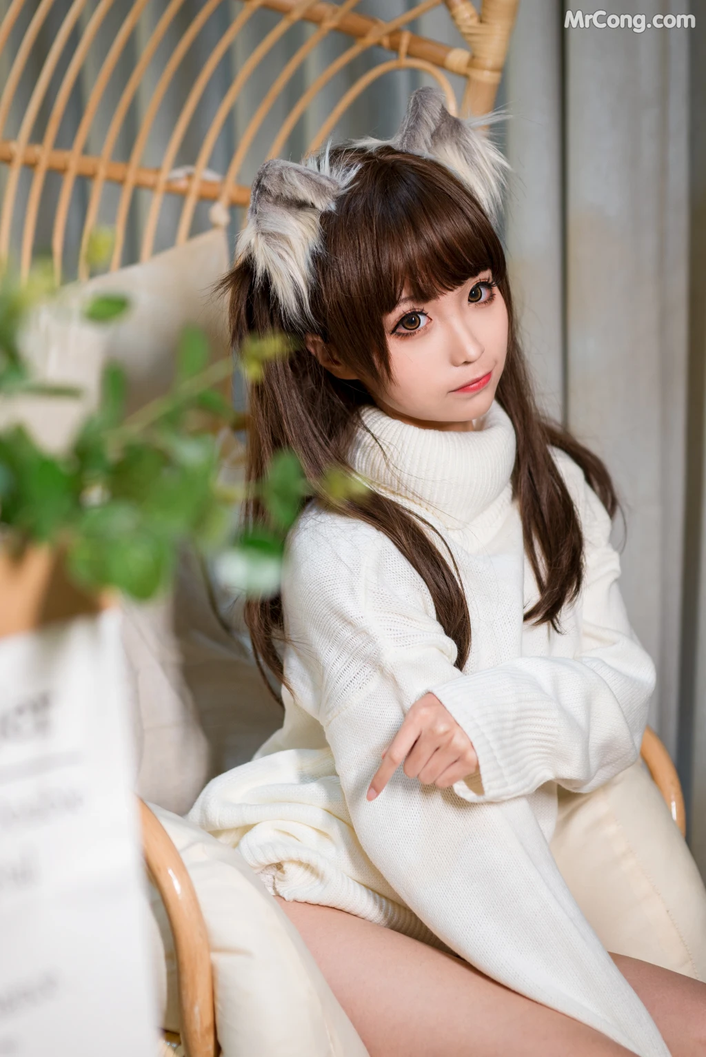 Coser@蠢沫沫 (chunmomo) Vol.046: 白毛衣 (45 photos) – Page 3